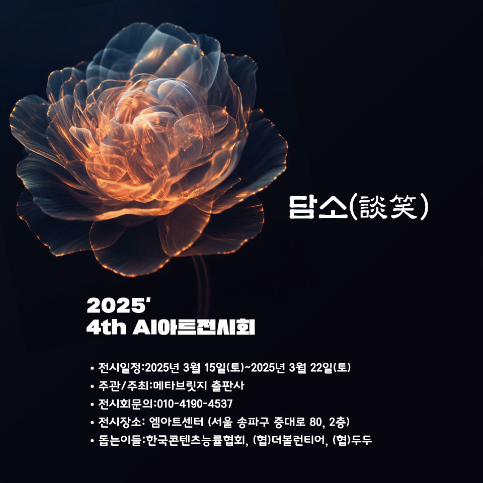 친구와함께 김승현강사, “2025 4th AI 아트 전시회”에서 특별한 만남을 갖게 되었어요.